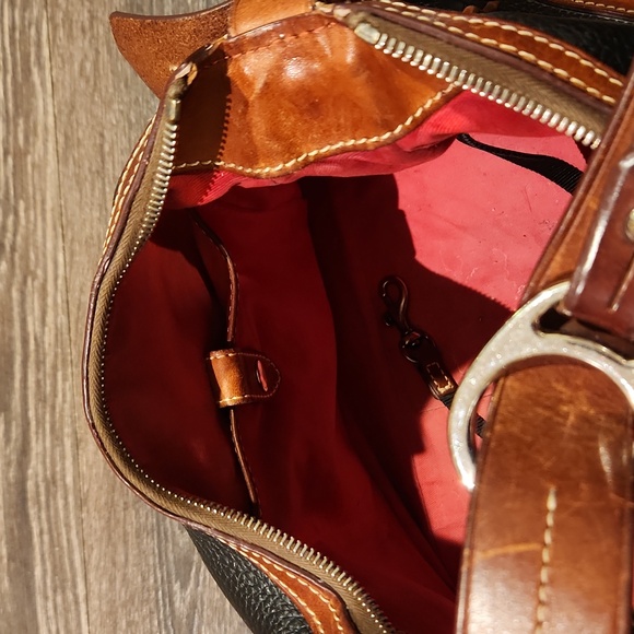 ❤️ VINTAGE DOONEY & BOURKE PEBBLED LEATHER BAG / PURSE - Picture 11 of 16